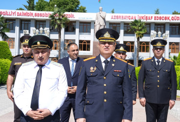 Ağcabədidə Polis işçilərinin peşə bayramı münasibəti ilə tədbir keçirilmişdir.