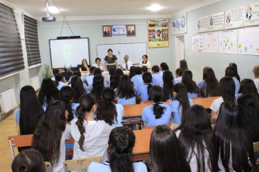 Ağcabədi şəhər 2, 8, 9 və 11 saylı tam orta məktəbində “Uşaq və yeniyetmələrin hüquq və vəzifələri” mövzusunda maarifləndirmə tədbiri keçirilib