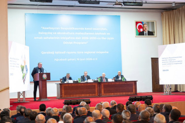 Ağcabədidə aqrar sahədə yeni Dövlət Proqramının müzakirəsi ilə bağlı regional müşavirə keçirilib
