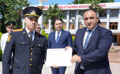 Ağcabədidə Polis işçilərinin peşə bayramı münasibəti ilə tədbir keçirilmişdir.