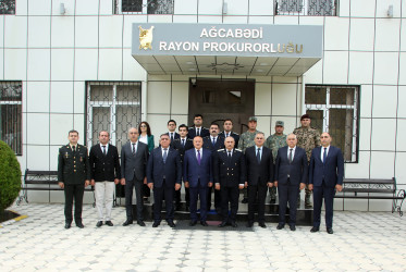 Ağcabədidə 1 Oktyabr – Prokurorluq işçilərinin peşə bayramı günü münasibəti ilə tədbir keçirilib.