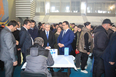 Ağcabədidə əmək yarmarkası keçirildi