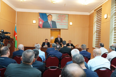 Ağcabədidə kənd təsərrüfatının inkişafı ilə bağlı toplantı keçirilib