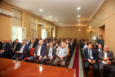 Su ehtiyatlarından səmərəli istifadə mövzusunda tədbir keçirilmişdir.