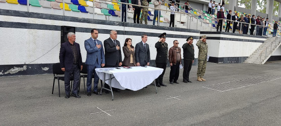 “Şahin“ hərbi-idman oyununun Ağcabədi rayon birinciliyi keçirilmişdir.