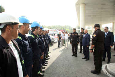Ağcabədi rayonunda nümunəvi mülki müdafiə məşqi keçirilib