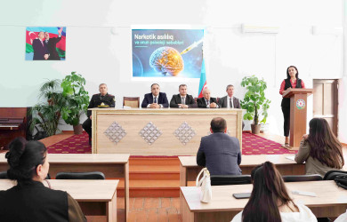 Ağcabədidə narkomanlığa qarşı mübarizə mövzusunda maarifləndirmə tədbiri keçirilib