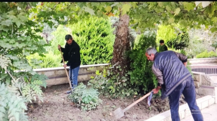 Ağcabədidə “Heydər Parkı” əsaslı təmir olunur