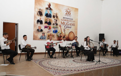 Ağcabədidə “Beynəlxalq Azərbaycan Muğamı və Musiqisi Günü” münasibətilə muğam gecəsi keçirilib