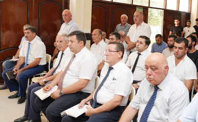 Ağcabədi Rayon İcra Hakimiyyətinin başçısı Rafil Hüseynov Avşar kəndində səyyar qəbul-görüş keçirib