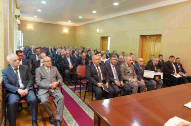 Ağcabədidə kənd təsərrüfatı sahəsində qarşıda duran vəzifələr müzakirə olunub