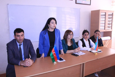 Hindarx qəsəbəsində məktəblilərlə maarifləndirici görüş keçirilmişdir.