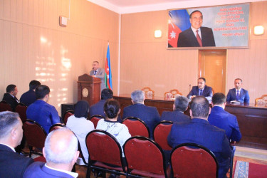 Ağcabədi Rayon İcra Hakimiyyətində 2025-ci il üçün nəzərdə tutulan işlər və qarşıda duran vəzifələrlə bağlı tədbir keçirilib.