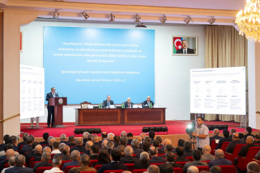 Ağcabədidə aqrar sahədə yeni Dövlət Proqramının müzakirəsi ilə bağlı regional müşavirə keçirilib