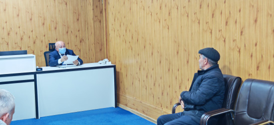3 mart 2026-cı il tarixdə keçirilən qəbulda 22 vətəndaş iştirak edərək öz müraciətlərini təqdim ediblər.