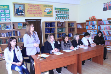 Ağcabədi şəhər 1 saylı tam orta məktəbində “Uşaq və yeniyetmələrin hüquq və vəzifələri”  mövzusunda maarifləndirmə tədbiri keçirilib