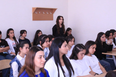 Hindarx qəsəbəsində məktəblilərlə maarifləndirici görüş keçirilmişdir.