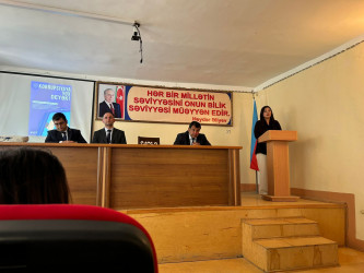 Korrupsiyaya qarşı mübarizə tədbirləri ilə əlaqədar tədbir keçirilib.