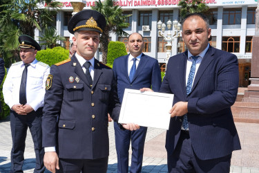 Ağcabədidə Polis işçilərinin peşə bayramı münasibəti ilə tədbir keçirilmişdir.