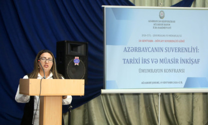 Ağcabədidə Dövlət Suverenliyi Günü münasibətilə ümumrayon konfransı keçirilib