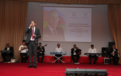 Ağcabədidə Heydər Əliyevin anadan olmasının 103-cü ildönümü münasibətilə tədbir təşkil olunub