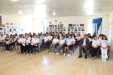 Ağcabədi şəhər 2, 8, 9 və 11 saylı tam orta məktəbində “Uşaq və yeniyetmələrin hüquq və vəzifələri” mövzusunda maarifləndirmə tədbiri keçirilib
