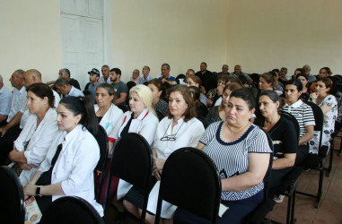 Ağcabədi Rayon İcra Hakimiyyətinin başçısı Rafil Hüseynovun Muğanlı kəndində səyyar qəbul-görüşü keçirilmişdir