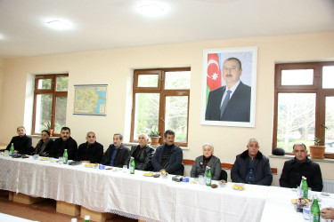 Ağcabədidə məskunlaşan Xocalı sakinləri ilə görüş keçirilmişdir.