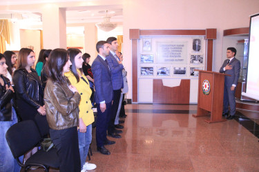 “Konstitusiya və Suverenlik İli” çərçivəsində “Ümummilli Lider Heydər Əliyev müstəqil Azərbaycan  Konstitusiyasının müəllifidir” mövzusunda tədbir keçirilmişdir.