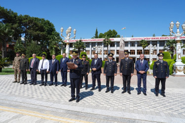 Ağcabədidə Polis işçilərinin peşə bayramı münasibəti ilə tədbir keçirilmişdir.