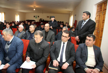 Ağcabədi Rayon İcra Hakimiyyətinin başçısı Rafil Hüseynovun Hacıbədəlli kəndində səyyar qəbul-görüşü keçirilmişdir.