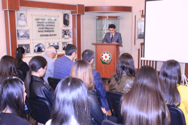 “Konstitusiya və Suverenlik İli” çərçivəsində “Ümummilli Lider Heydər Əliyev müstəqil Azərbaycan  Konstitusiyasının müəllifidir” mövzusunda tədbir keçirilmişdir.