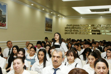 Ağcabədidə Qarabağ Universitetinin əməkdaşları ilə görüş keçirilib