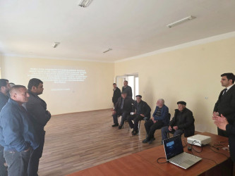 Ağcabədi rayonunda aqrar sahədə subsidiya mexanizmi ilə bağlı maarifləndirici görüş keçirilib.