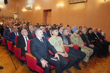 Ağcabədidə Prezident İlham Əliyevin YAP-ın VIII Qurultayındakı çıxışından irəli gələn vəzifələr müzakirə olunub