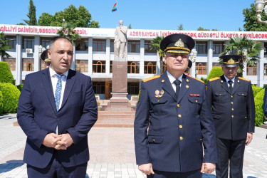 Ağcabədidə Polis işçilərinin peşə bayramı münasibəti ilə tədbir keçirilmişdir.