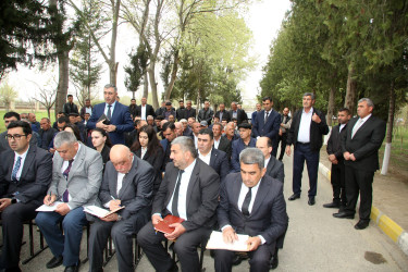 Qiyaməddinli kəndində Ağcabədi Rayon İcra Hakimiyyətinin başçısı Rafil Hüseynovun səyyar qəbul-görüşü keçirilmişdir.