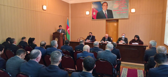 Ağcabədi Rayon İcra Hakimiyyətində Şuranın geniş iclası keçirilib